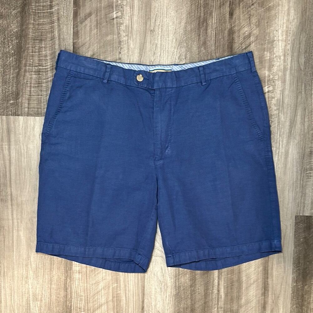 Peter Millar Seaside Silk Linen Blend Shorts - 35